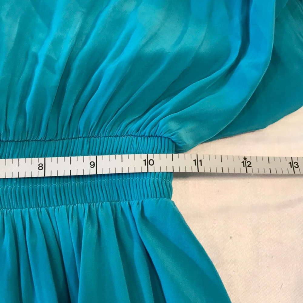 Ramy Brook Turquoise Halter Midi Dress - Picture 10 of 12